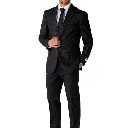 Traje Negro Purpurina
