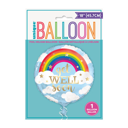Globo de helio "Mejórate pronto" 45cm vacío