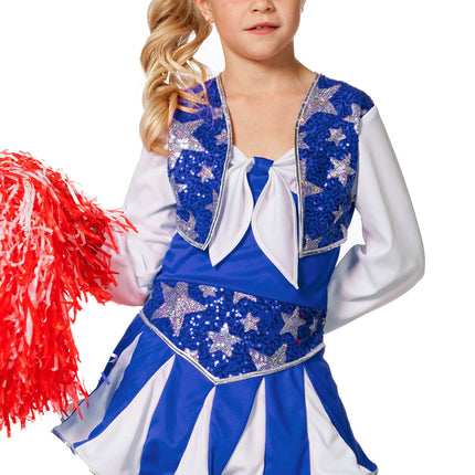 Traje de Animadora Azul Niño