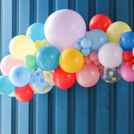 Globos Puntos de Colores 33cm 6pcs