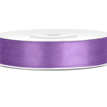 Cinta de raso Lila 12mm 25m