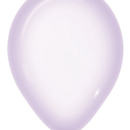 Globos Cristal Lila Pastel 350 30cm 50pcs