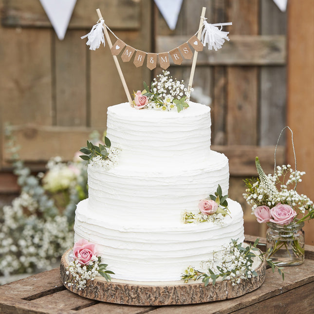 Adorno para tarta Mr & Mrs 18cm