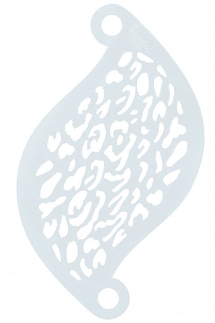 Maquillaje Blanco Stencil Animal Print