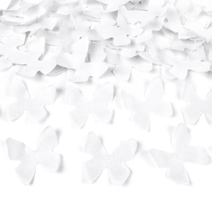 Cañón Confetti Mariposas Blanco 40cm