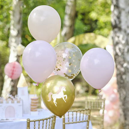 Globos Princesas Unicornio 30cm 5pcs
