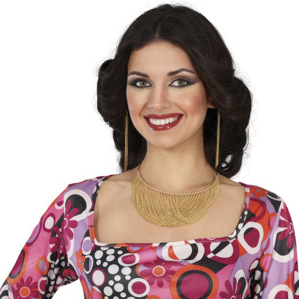 Collar Disco 70S Oro