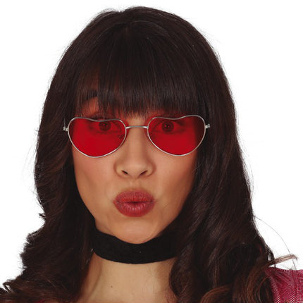 Gafas Corazones Rojo