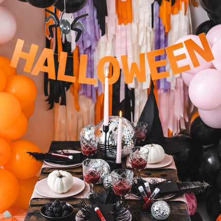 Pancarta de Halloween negra 2,5 m
