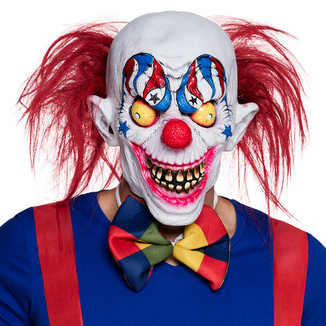 Máscara Halloween Horror Payaso Pelo Rojo