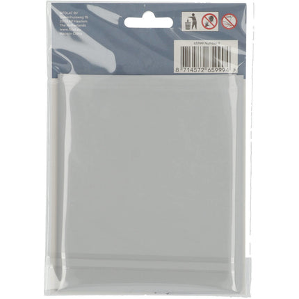 Globo Foil Figura 9 Blanco Mate XL 86cm vacío
