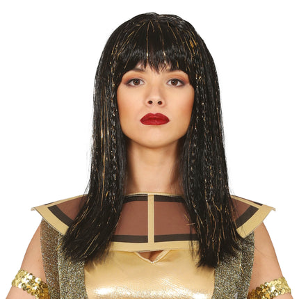 Peluca Cleopatra Negra