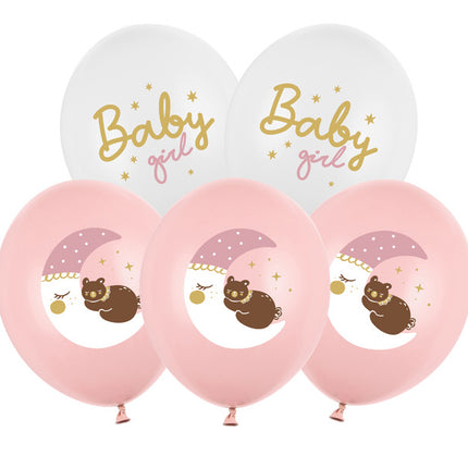 Globos Bebé Rosa 30cm 6pcs
