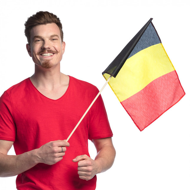 Bandera ondeante de Bélgica 45cm