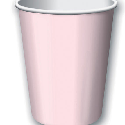 Vasos Rosas Pastel 256ml 8uds.
