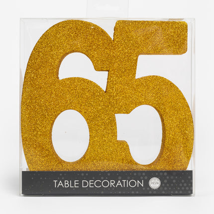 Decoración de mesa dorada Figura 65 Purpurina 20,5cm