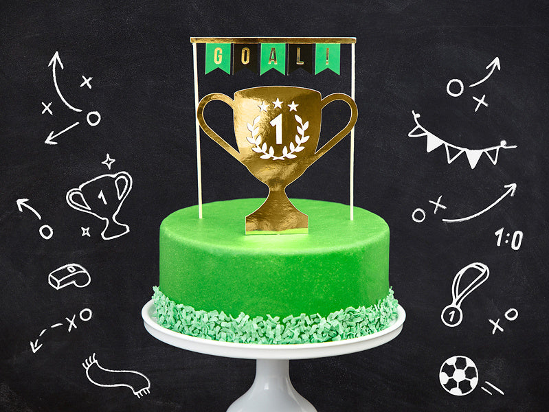 Cake topper Goal 20cm 2pcs