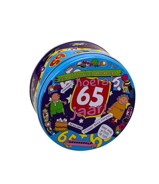 Caja de caramelos 65 años 14cm