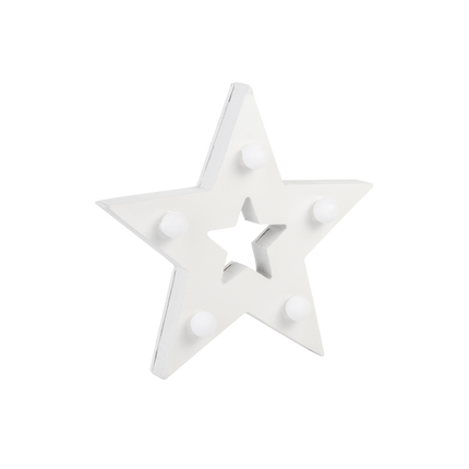 Estrella de luz blanca