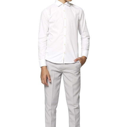 Camisa Blanca Chico Adolescente <tc>OppoSuits</tc>
