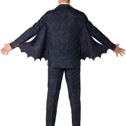 Traje negro de vampiro victoriano para hombre <tc>Suitmeister</tc>