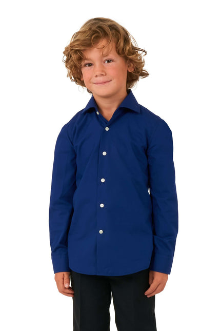 Camisa Azul Oscuro Niño <tc>OppoSuits</tc>