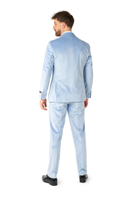 Esmoquin de terciopelo azul claro para hombre <tc>OppoSuits</tc>