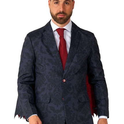 Traje negro de vampiro victoriano para hombre <tc>Suitmeister</tc>