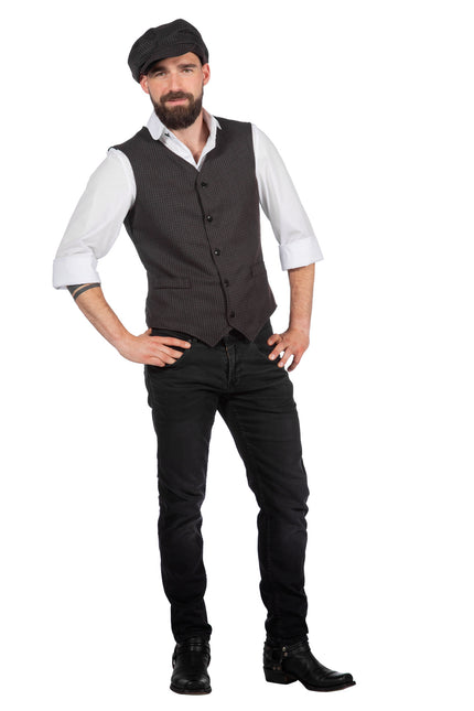 Roaring Twenties 20S Juego De Vestir Hombre Gillet Y Gorra