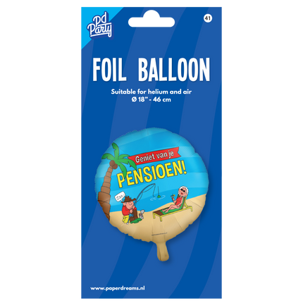 Globo de Helio Jubilación Dibujos animados Vacío 30cm