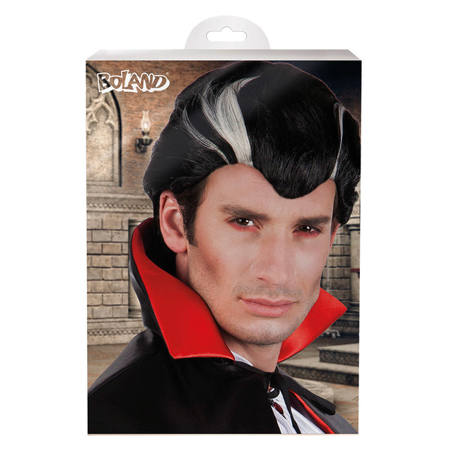 Peluca de Halloween Negra