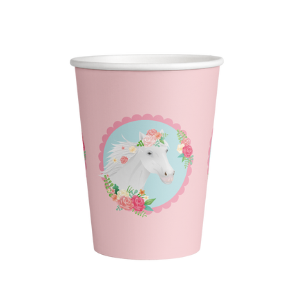 Tazas Caballo 9cm 8ud
