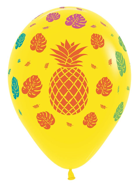 Globos Amarillo Tropical 30cm 25pcs