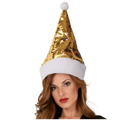 Gorro de Papá Noel Oro