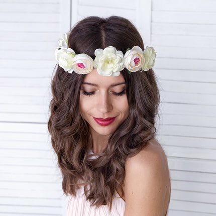 Diadema Flor Blanca