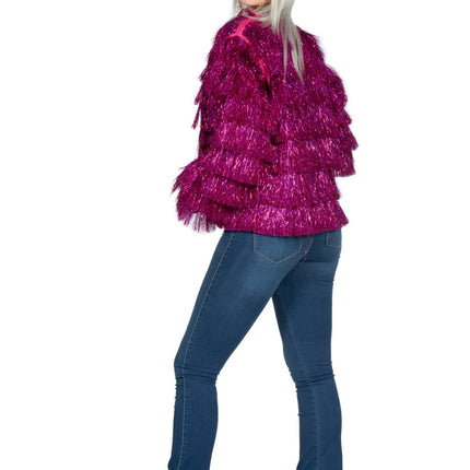 Chaqueta Glitter Señoras Fucsia