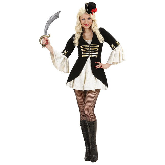 Vestido Pirata Oro Negro Damas