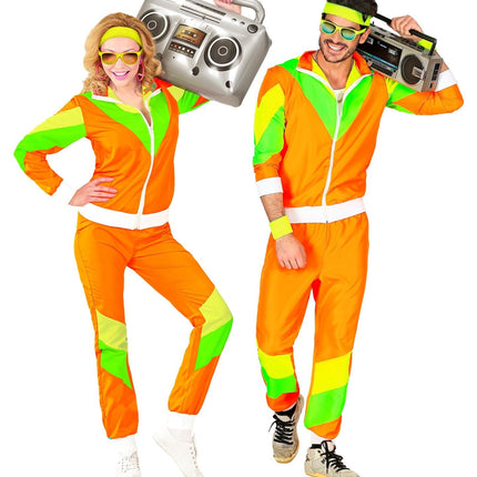 Chándal Neón 80S Verde Naranja Defectuoso