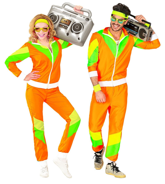 Chándal Neón 80S Verde Naranja Defectuoso