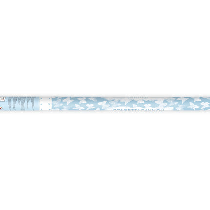 Cañón Confetti Mariposas Blanco 80cm