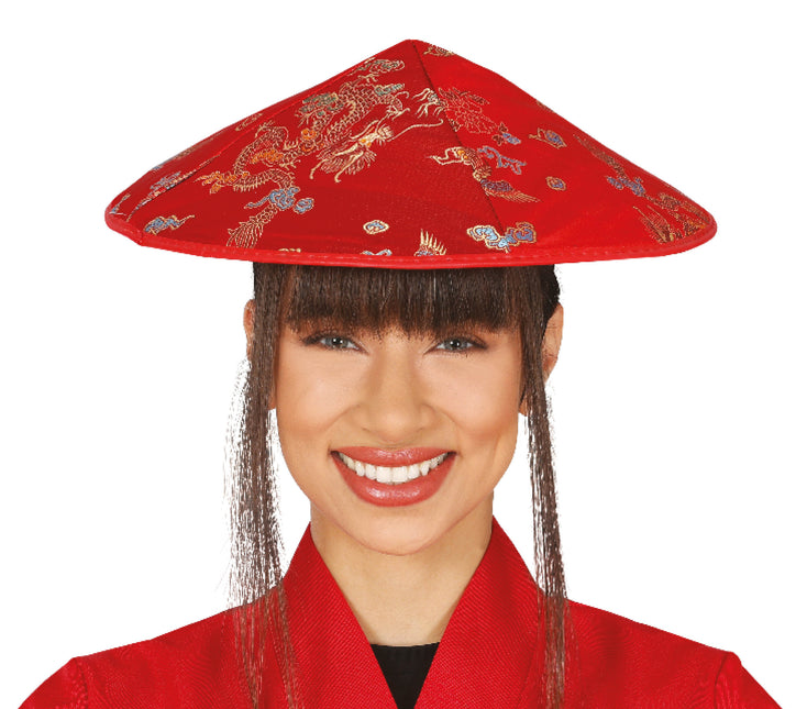 Sombrero Japonés Rojo