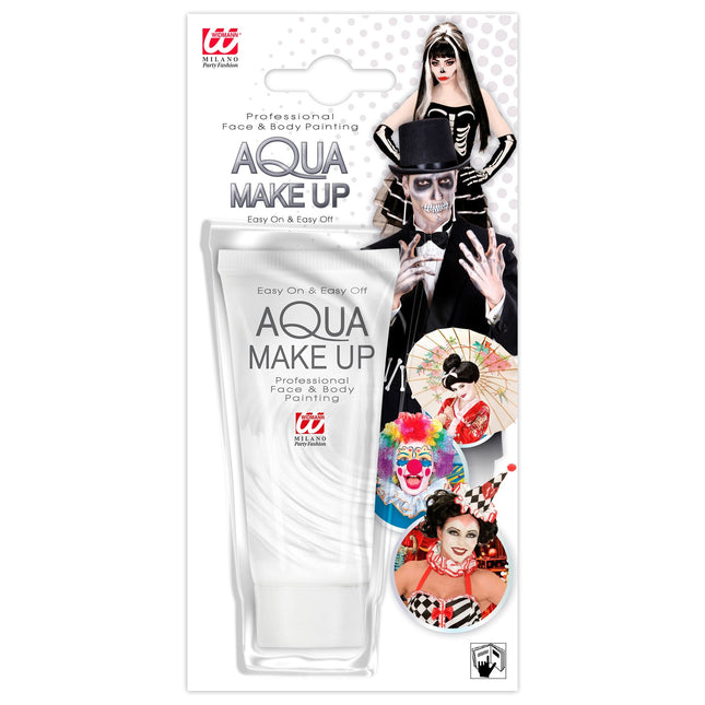 Tubo de Maquillaje Aqua 30Ml, Blanco