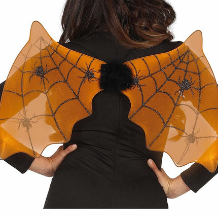 Murciélago Alas Halloween Naranja 60cm