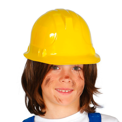 Casco Construcción Amarillo Niño