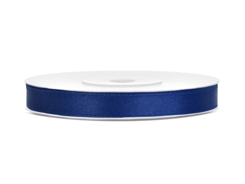 Cinta de raso Azul Oscuro 6mm 25m