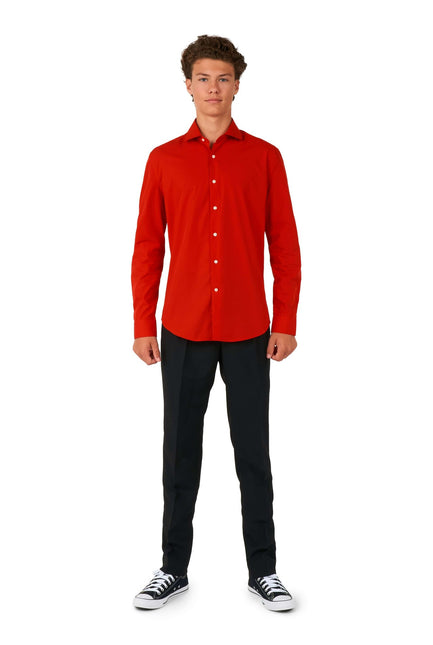 Camisa Roja Niño Adolescente <tc>OppoSuits</tc>