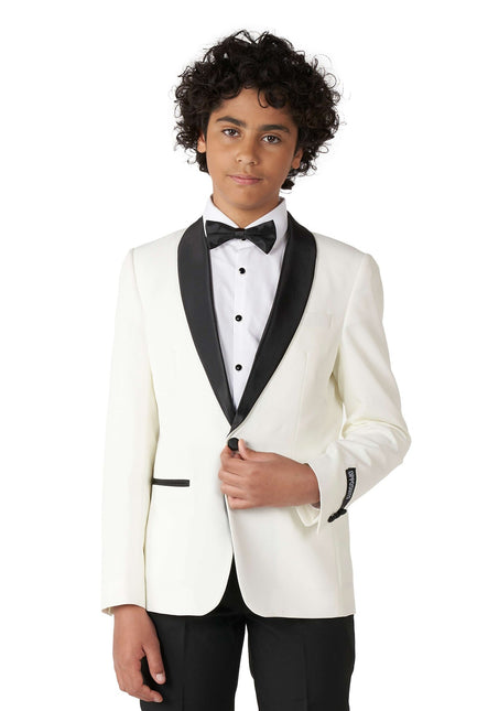 Niño esmoquin blanco adolescente <tc>OppoSuits</tc>