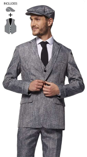 Traje gris años 20
