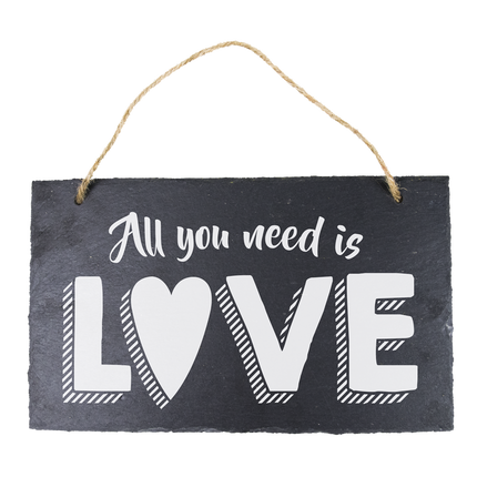 Plato de Pizarra All You Need Is Love 25cm