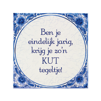 Azulejo Azul Delft Azulejo Coño 14,5cm